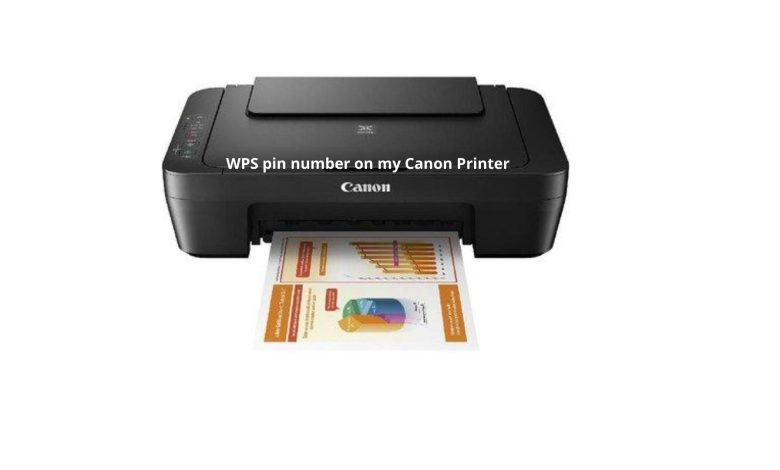 WPS pin number on my Canon Printer