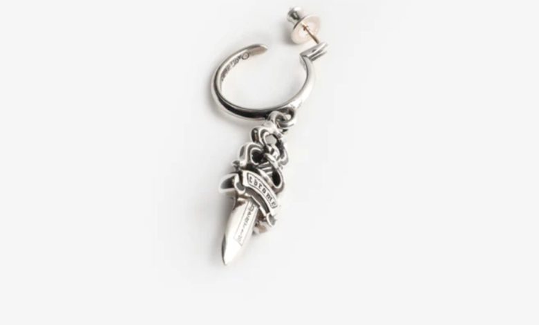 Chrome Hearts Dagger Hoop Earring