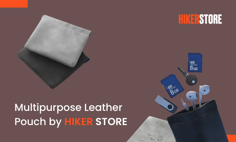 Multipurpose Leather Pouch by Hiker Store